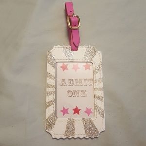 Admit one ticket luggage tag